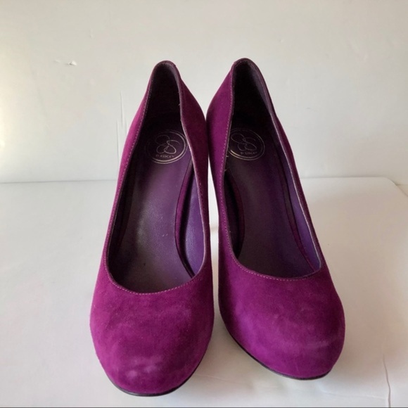 Jessica Simpson Suede Raspberry Pumps - Picture 2 of 7